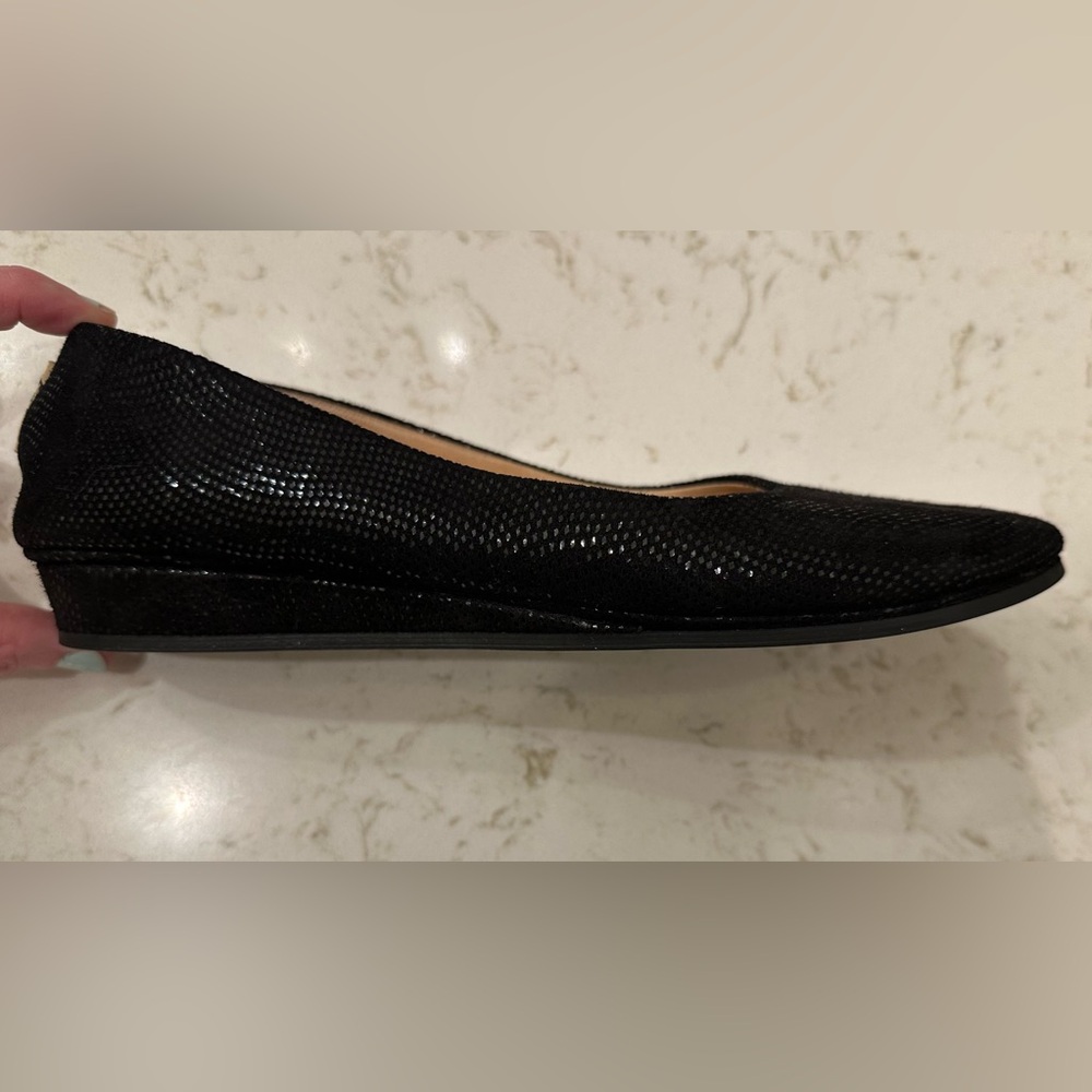 French Sole fs/ny Handmade in Italy Zeppa Black Wave 8.5 - Picture 10 of 11
